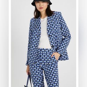 Kate Spade Patio Tile Twill Blazer